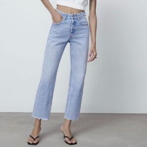 ZARA Acid Wash High Waisted Mom Jeans - 6